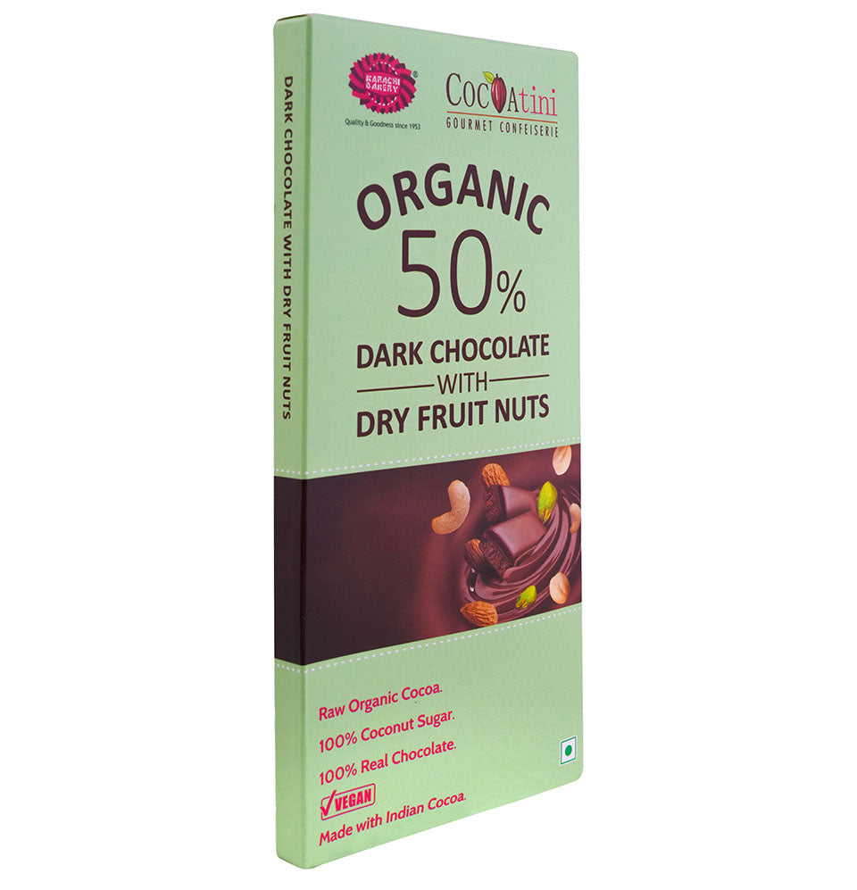 Organic Dark Chocolate Bar with Dry Fruit Nuts