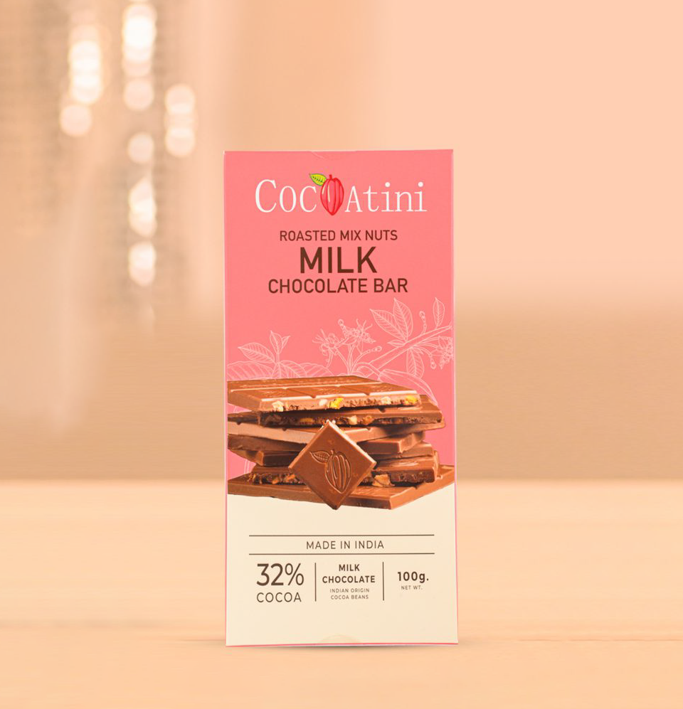 Roasted Mix Nuts Milk Chocolate Bar