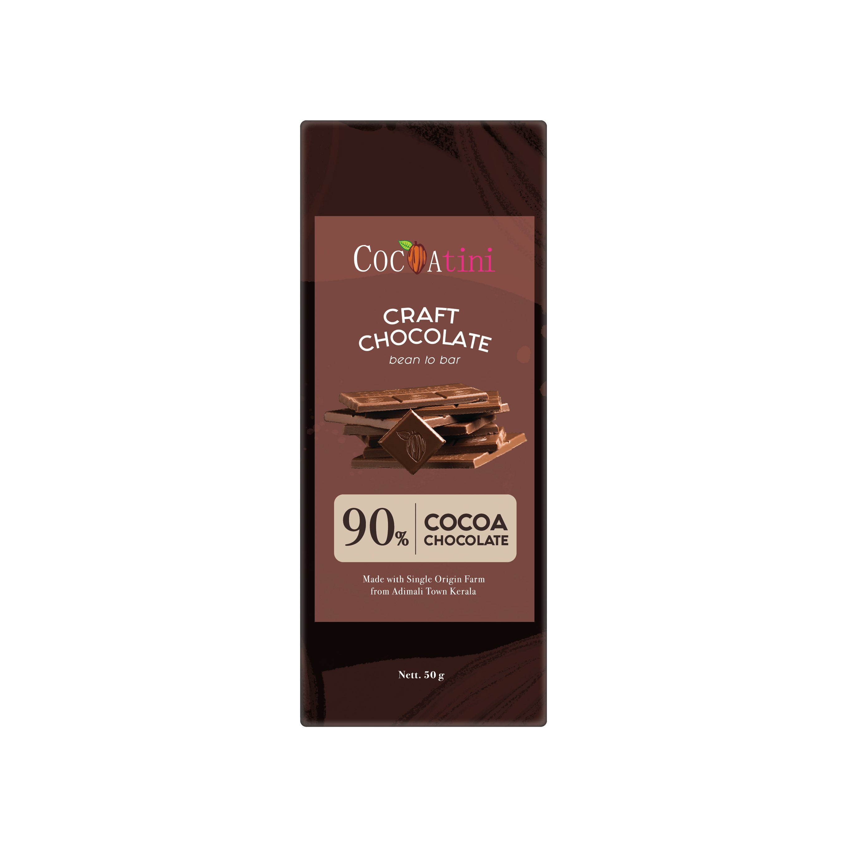 90% Dark Chocolate Bar (50g)