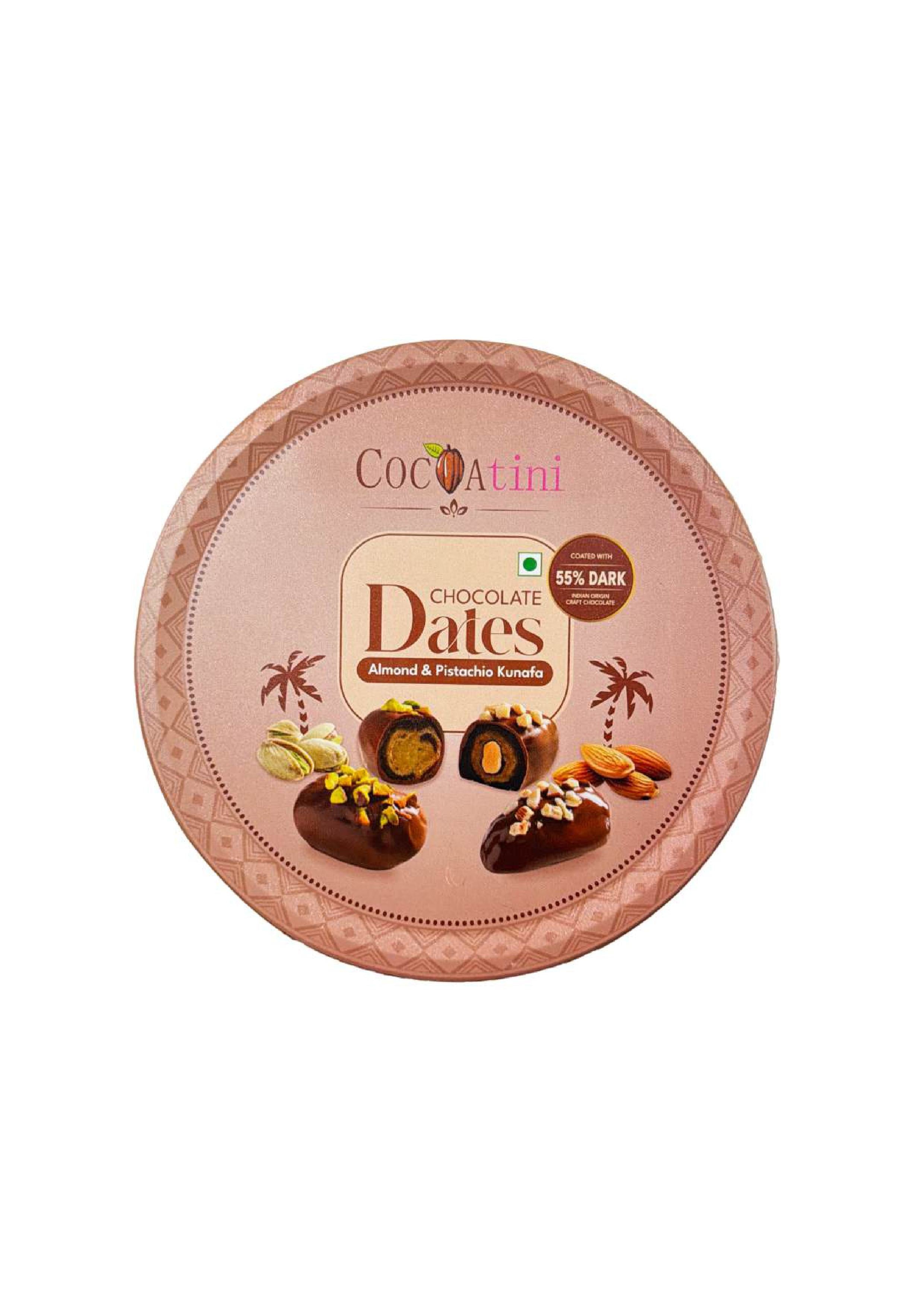 Almond & Pistachio Filled Chocolate Dates