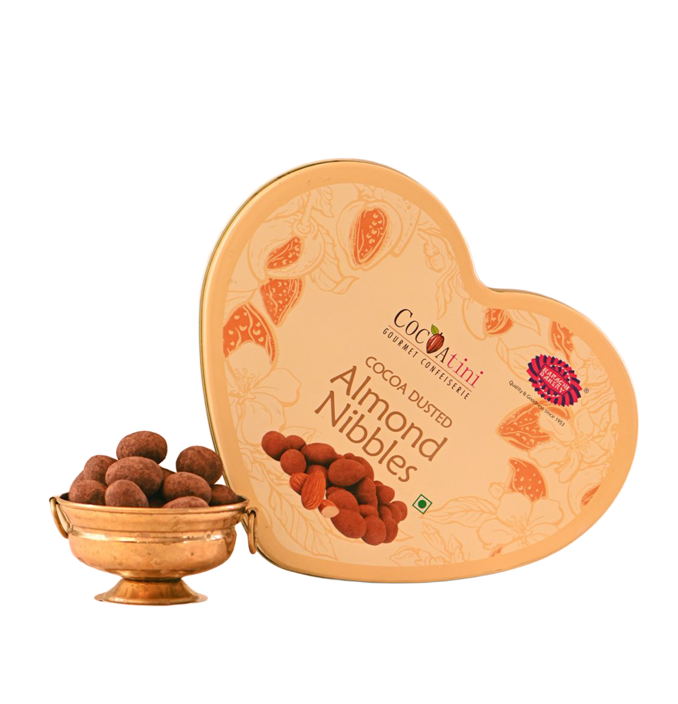Almond Nibbles Heart Gift Box
