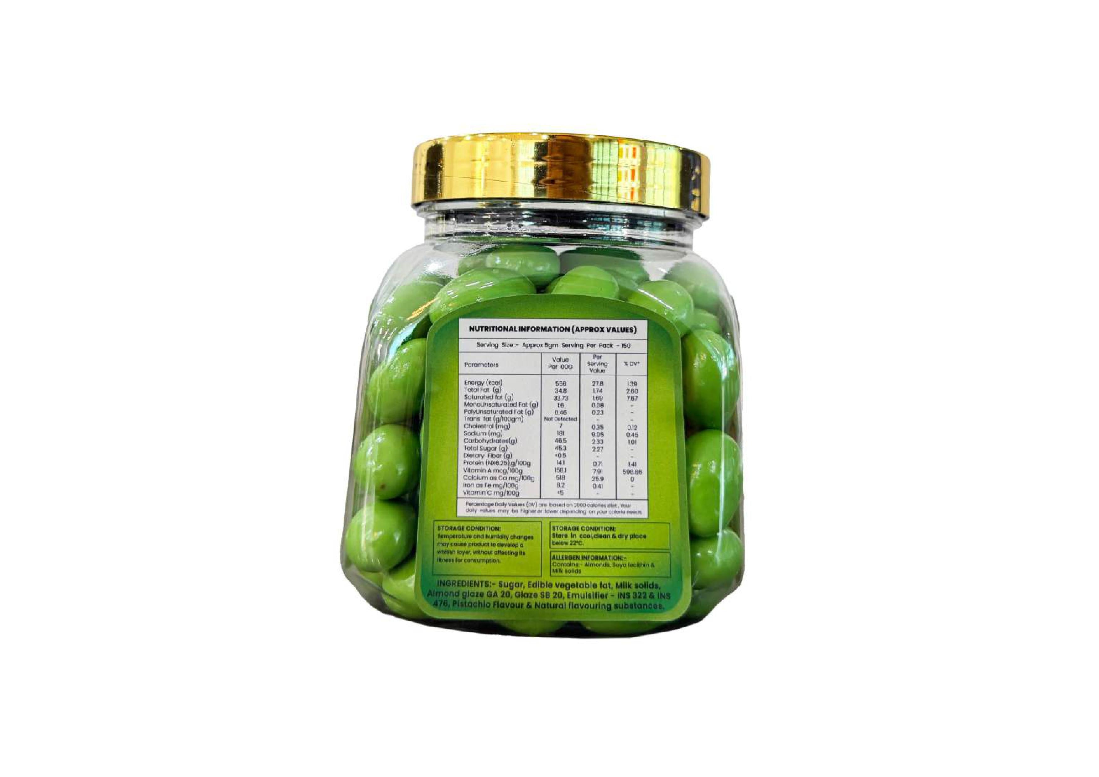Pista Almond Dragee – Chocolate Covered
