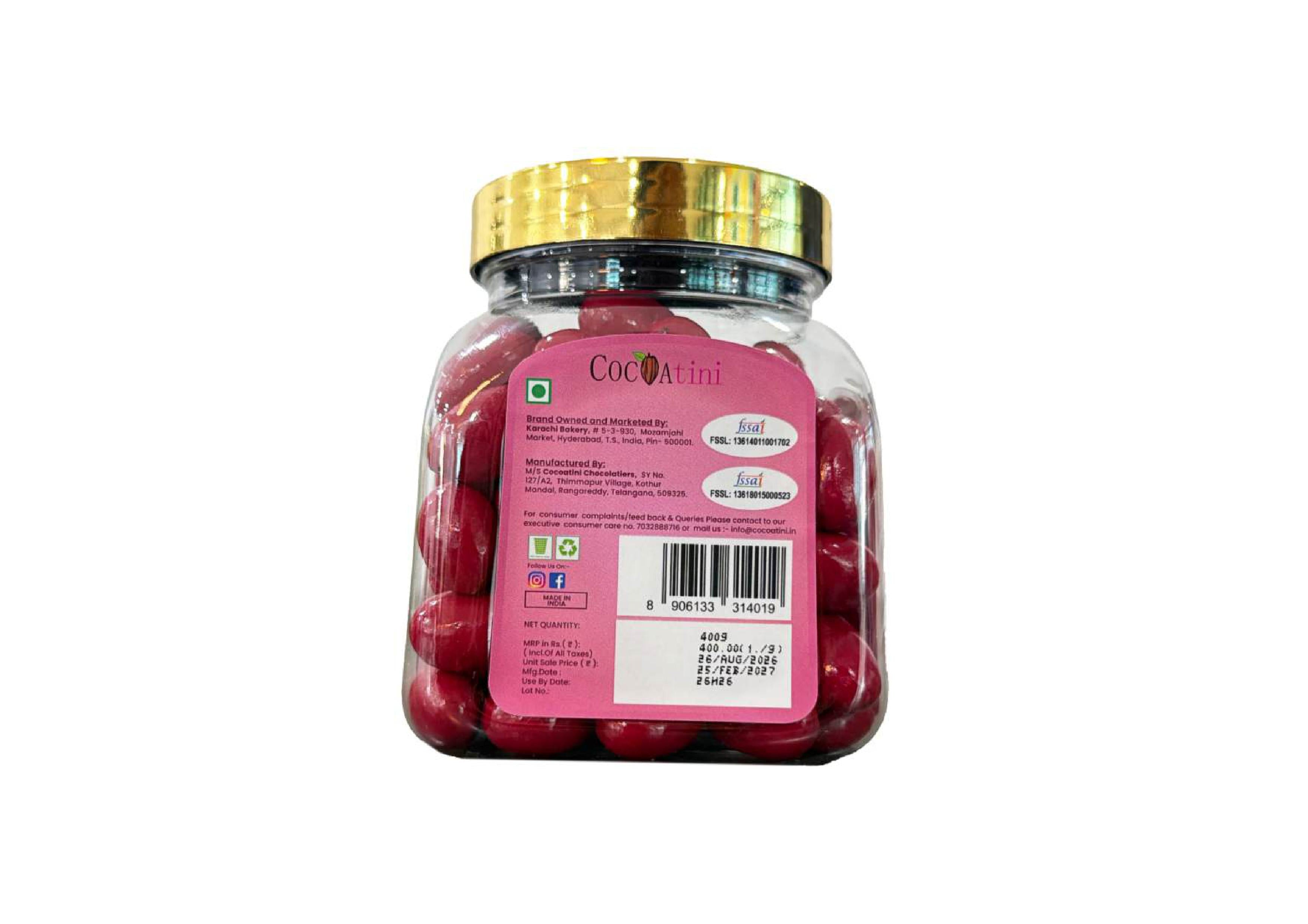 Raspberry Almond Dragee – Chocolate Covered