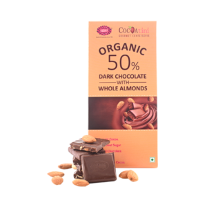Organic 50% Dark Chocolate with Almond 125g