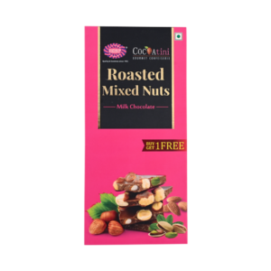 Roasted Mixnuts Milk Chocolate Starter Pack 50g ( Buy 1  Get 1 Free ), (1 Case: MRP : 15,000), (Buy Price : 10,500)
